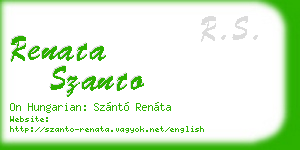 renata szanto business card