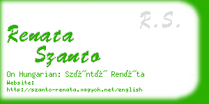 renata szanto business card